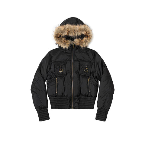 TZkiller Hooded Puffer Jacket, 90% White Duck Down Filling, Unisex Winter Outerwear