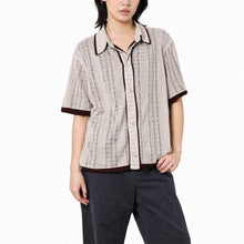 Load image into Gallery viewer, layered stitching shirt, Tencel wool, short-sleeved loose
