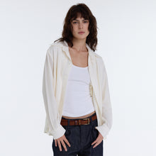 Load image into Gallery viewer, Ruched Stand Collar Long Sleeve Knit Top, 2 Colors Available Unisex Slim Fit Knit Shirt
