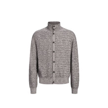 Load image into Gallery viewer, "Oat Mist Brown" wool stand-up collar sweater textured fabric men's and women's tops
