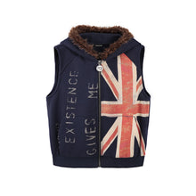 Load image into Gallery viewer, Printed Raw-Edge Hooded Vest
