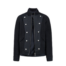 Load image into Gallery viewer, Waffle Blockbuster Jacket Stand Collar Cardigan Coat Men and Women Fall Winter
