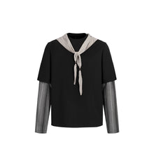 Load image into Gallery viewer, Layered Fake Two-Piece Long Sleeve
