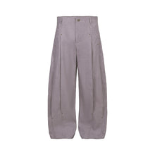 Load image into Gallery viewer, Smoke pink washed pleated machete wide-leg pants
