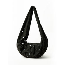 Load image into Gallery viewer, TZKILLER Rhinestone Moon Crossbody Bag Army Green
