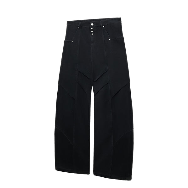 Black jeans, straight and slim versatile trousers