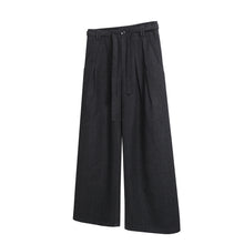 Load image into Gallery viewer, 50% wool "cloud pleated" streamer pleated loose wide-leg pants
