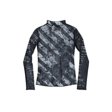 Cargar imagen en el visor de la galería, TZKILLER Mesh Slim‑Fit Base Layer Top, Graphic Print Mock Neck Long Sleeve Shirt
