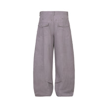 Load image into Gallery viewer, Smoke pink washed pleated machete wide-leg pants
