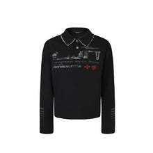 Cargar imagen en el visor de la galería, DetDetachable fur collar • Black vintage long sleeve
