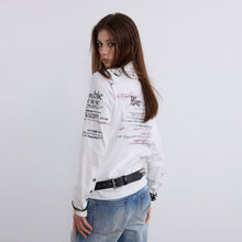Load image into Gallery viewer, TZ KILLER Printed Long Sleeve Polo Shirt, 100% Cotton 2 Colors Metal Button Straight Shoulder Unisex Top
