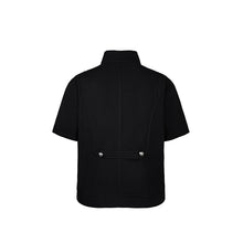 Load image into Gallery viewer, Shirt jacket, zipper cardigan, loose versatile short sleeves
