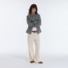 Lade das Bild in den Galerie-Viewer, TZKILLER Plaid Shirt Jacket, Oversized Casual Button Down Outerwear for Men Women
