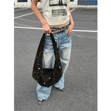 Load image into Gallery viewer, TZKILLER Rhinestone Moon Crossbody Bag Army Green
