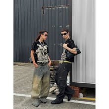 Load image into Gallery viewer, TZKILLER Rivet Distressed Jeans Urban Streetwear Denim Pants
