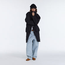 Cargar imagen en el visor de la galería, TZ KILLER Striped Wide Leg Jeans, Hazy Sky Blue Oversized Denim Trousers, Unisex Streetwear
