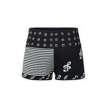 Load image into Gallery viewer, TZKILLER Women High Waist Striped Jacquard Slim Shorts Streetwear
