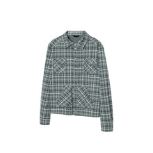 Lade das Bild in den Galerie-Viewer, TZKILLER Plaid Shirt Jacket, Oversized Casual Button Down Outerwear for Men Women
