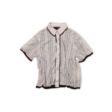 Load image into Gallery viewer, layered stitching shirt, Tencel wool, short-sleeved loose
