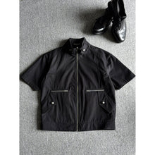 Load image into Gallery viewer, Shirt jacket, zipper cardigan, loose versatile short sleeves
