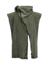 Load image into Gallery viewer, Washed Distressed Multiple Wearing Method Scarf - Army Green
