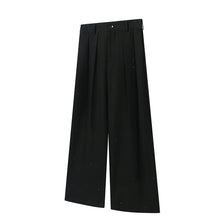 Load image into Gallery viewer, Hot-ironed diamond pleated pants TR blended wide-leg versatile pants

