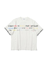 Lade das Bild in den Galerie-Viewer, Blurred color print T-shirt cuffs layered summer short sleeves
