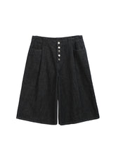 Lade das Bild in den Galerie-Viewer, Steak button cropped jeans

