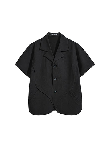 Textured structured shirt