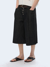 Lade das Bild in den Galerie-Viewer, Steak button cropped jeans
