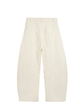 Load image into Gallery viewer, Wide-leg scimitar jeans with 3D whisker embroidery
