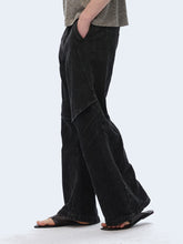 Lade das Bild in den Galerie-Viewer, Grainy fabric wrinkled layered jeans
