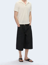 Lade das Bild in den Galerie-Viewer, Steak button cropped jeans
