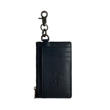 Load image into Gallery viewer, Rivet card holder, top layer cowhide leather, waist buckle key bag
