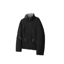 Lade das Bild in den Galerie-Viewer, Cracked-Texture White Duck Down Jacket, New Winter Warm Stand-Collar Loose-Fit Unisex Outerwear
