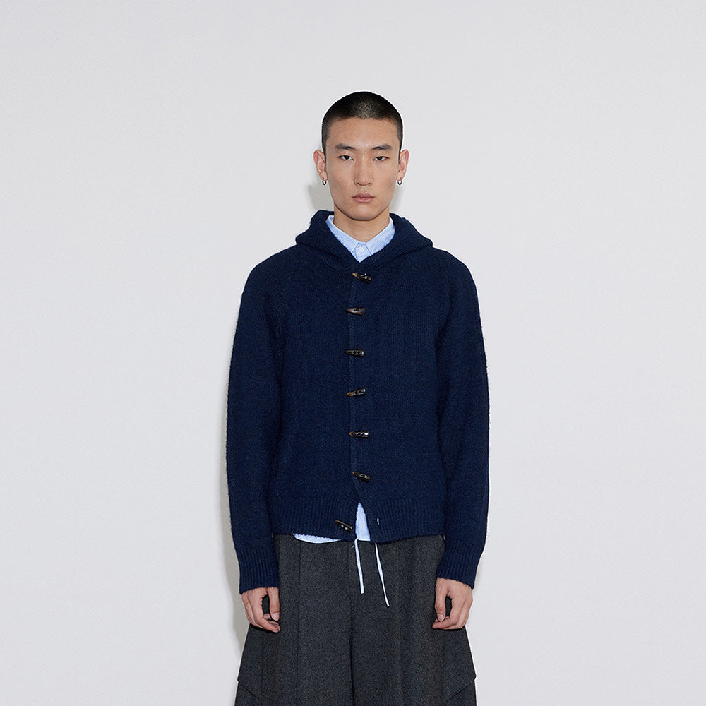 Horn-Button Hooded Sweater, Soft and Comfortable, Unisex Warm Top