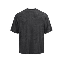 Lade das Bild in den Galerie-Viewer, American Striped Knitted Fake Two-Piece Short-Sleeved T-Shirt Top
