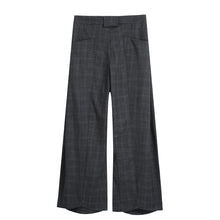 Load image into Gallery viewer, TR Trousers Pleated Retro Plaid Wide Leg Drape Casual Trousers
