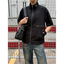Load image into Gallery viewer, Shirt jacket, zipper cardigan, loose versatile short sleeves
