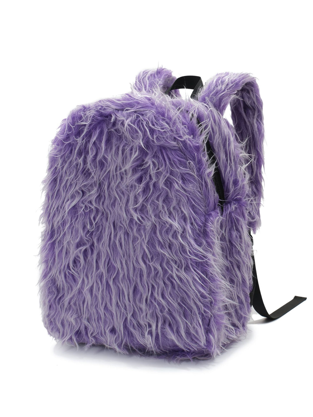 Plush Tassel Backpack - Purple