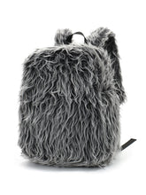 Load image into Gallery viewer, Plush Tassel Backpack - Dark Gray
