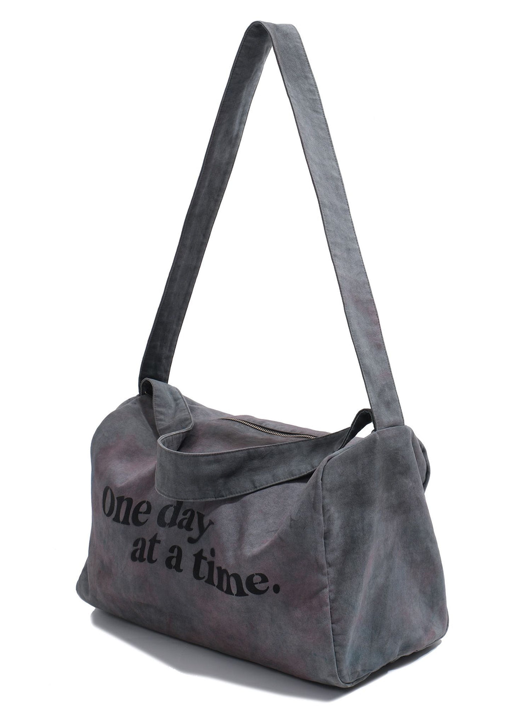 Dirty Slogan Distressed Crossbody Bag