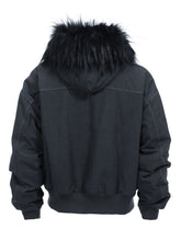 Load image into Gallery viewer, Deconstructed Rabbit Fur Hooded Jacket
