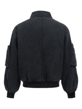 Load image into Gallery viewer, Washed Vintage Workmanship Multi-Pocket Jacket - Black
