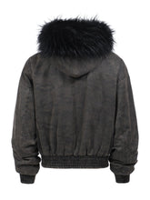 Load image into Gallery viewer, Washed Distressed Mink PU Leather Jacket
