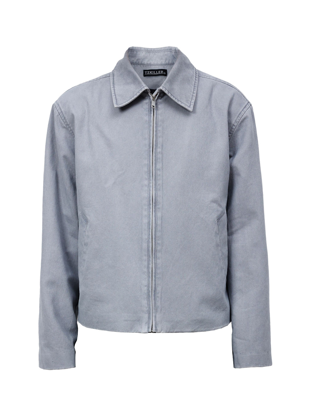 Washed Boxyfit Clean Jacket - Grey