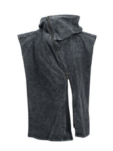 Load image into Gallery viewer, Washed Distressed Multiple Wearing Method Scarf - Dark Gray
