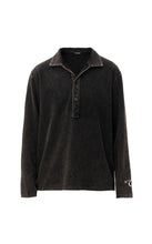 Load image into Gallery viewer, HENLEY COLLAR POLO - BLACK
