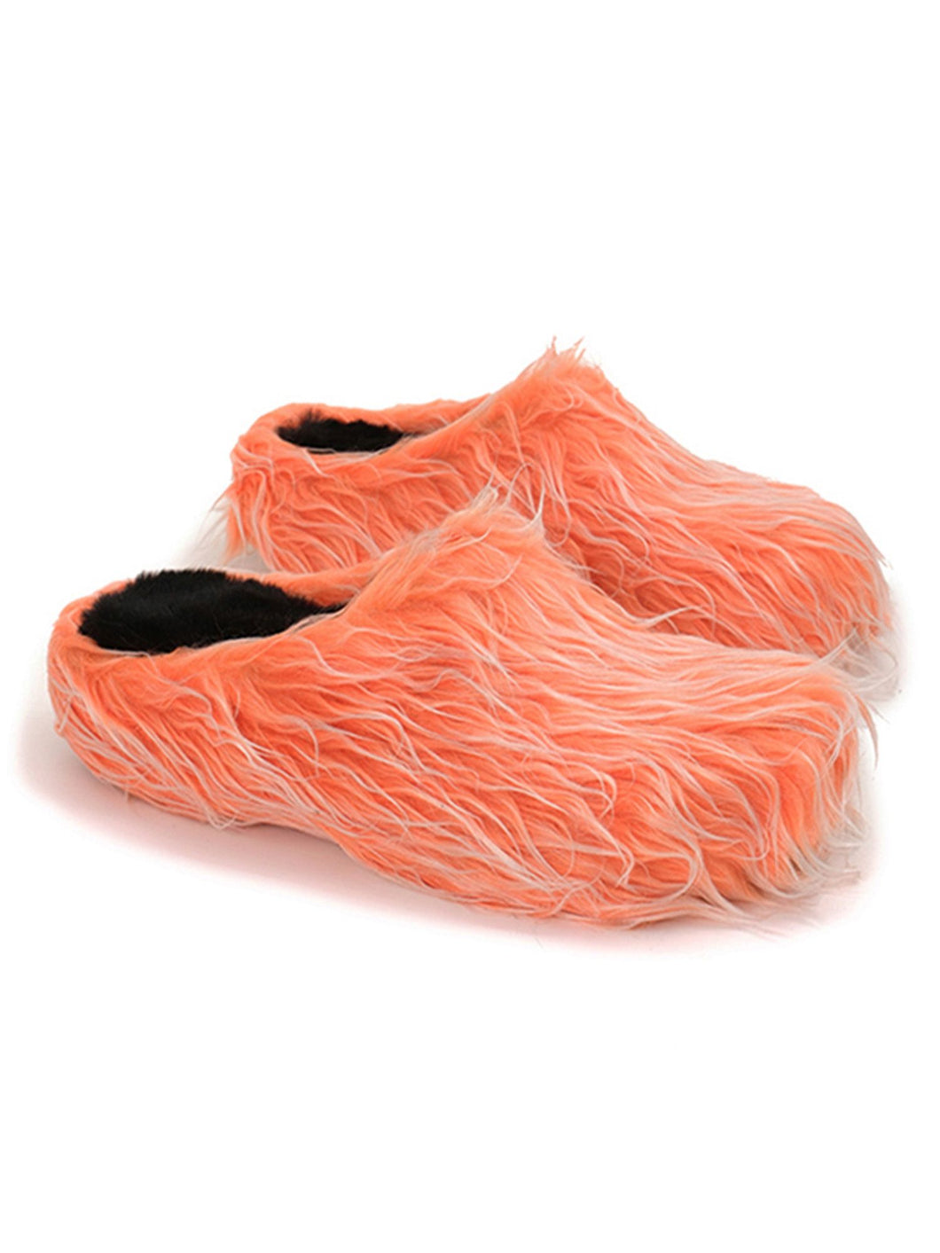 Plush Tassel Height Increasing Slippers - Flamingo