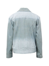 Load image into Gallery viewer, Gradient Washed Deconstructed Denim Jacket
